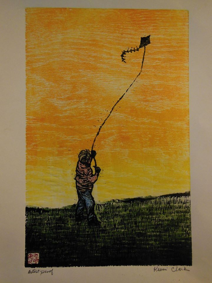 Kevin
          CLARK, "Boy and Kite" (Proof)