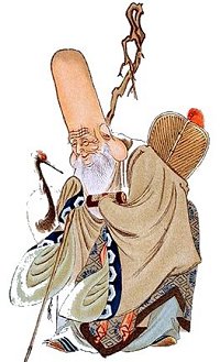 Fukurokuju with his Crane