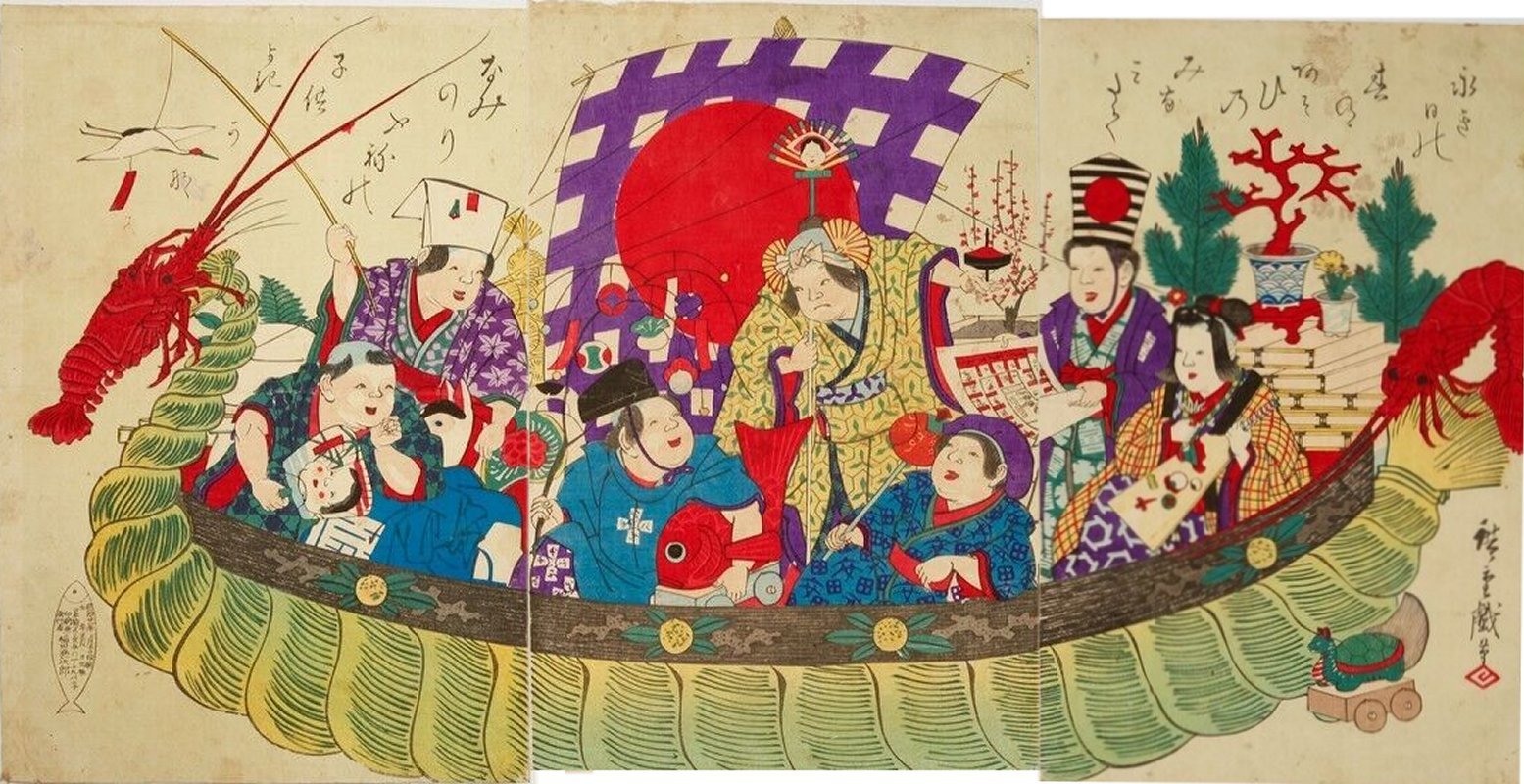 HIROSHIGE-III, Lucky Gods as Children