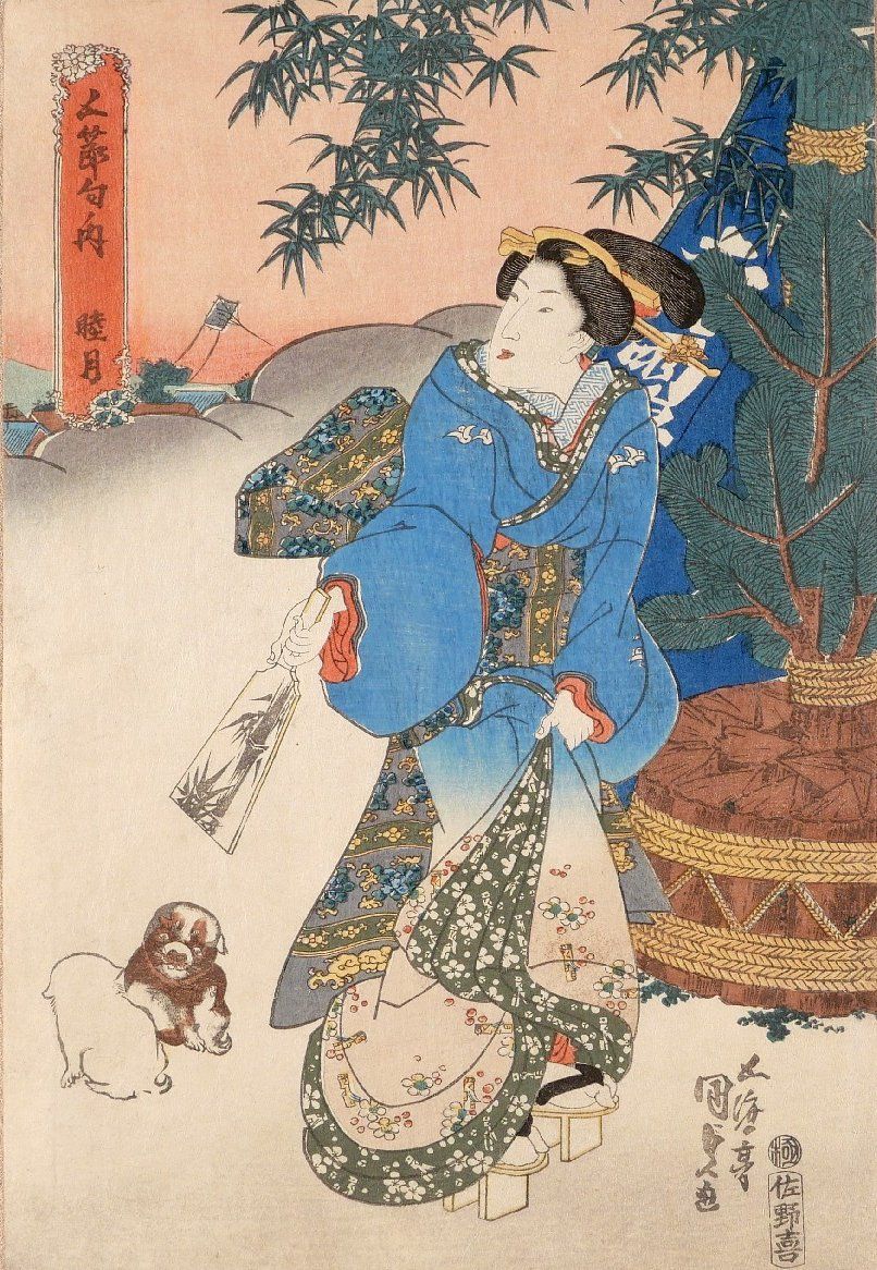KUNISADA, "Mutsuki" (January)