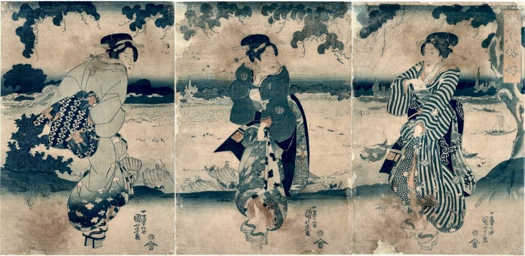 KUNIYOSHI, "Favourite Customs of the Present
        Day"