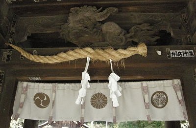 Shimenawa in a Temple on Chikubu Island
