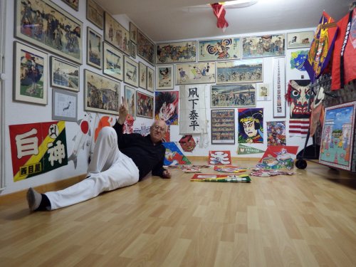 The Author within a small Part of his Collection