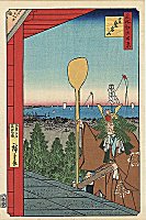 HIROSHIGE, MountAtago in Shiba
