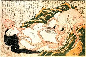 HOKUSAI, "The Dream of the Fisherman's
                    Wife"