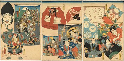 KUNISADA-II, Actor Picture Kites