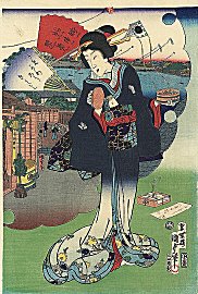 KUNISADA-II, "Beauty at New
Year's"
