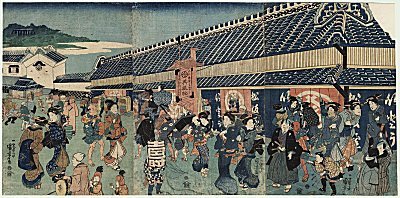KUNIYOSHI, Busy Street Scene, 1843 -
1846