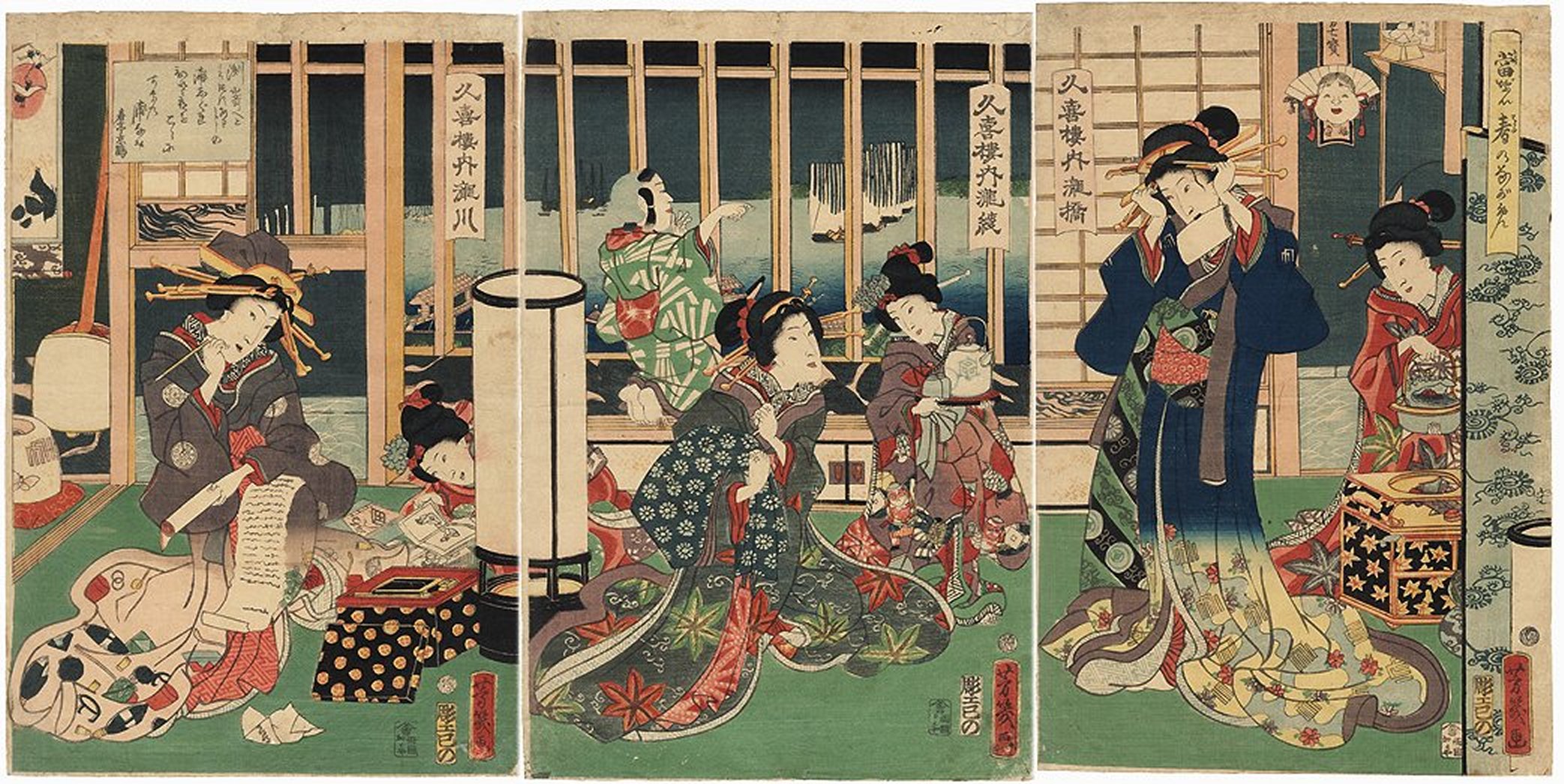 YOSHIIKU, "A Modern Spring
                            View"