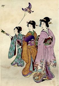different kinds of Kimonos
                    (Chikanobu)